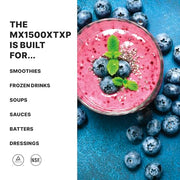 Waring 48 Ounce Copolyester Jar / Black / MX1500XTXP - Copolyester 48 Oz Container | Noise Reduction Countertop Blenders