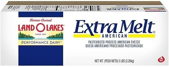 American Extra Melt White Process Cheese Loaf by Land O Lakes – 5 Pound (Pack of 6), Pack of 6, Model 48154