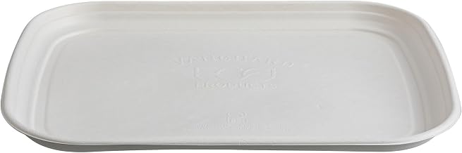 Eco-Products Compostable 13x17in Serving Tray by ECO PRODUCTS – 13"x17", Bamboo, White, Pack of 100, Model EP-SCTR1317NFA