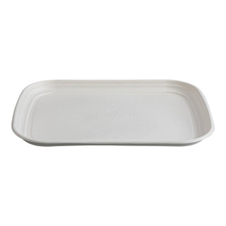 Eco-Products Compostable 13x17in Serving Tray by ECO PRODUCTS – 13"x17", Bamboo, White, Pack of 100, Model EP-SCTR1317NFA