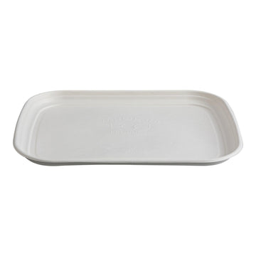 Eco-Products Compostable 13x17in Serving Tray by ECO PRODUCTS – 13"x17", Bamboo, White, Pack of 100, Model EP-SCTR1317NFA
