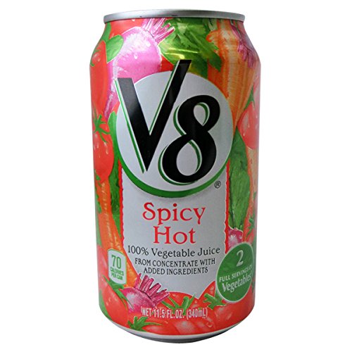 Vjuice 8 Spicy Hot -- 24 Case by V8 – 1 Count (Pack of 24), Pack of 2
