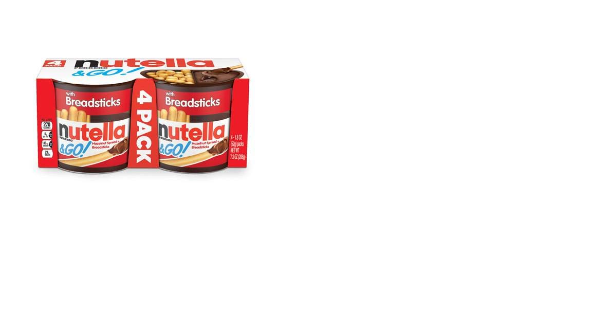 and Go Hazelnut Spread by Nutella – 7.3 Ounce (Pack of 6), Pack of 6