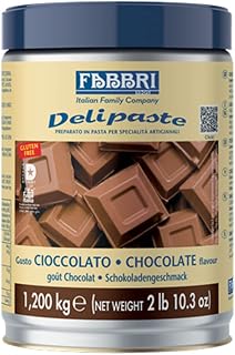Fabbri Delipaste Chocolate Flavoring Compound, 2.6 lb | For Gelato, Ice Cream, Soft Serve, Pastry and Confectionary, 1 Tin