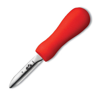 Oyster Knife 2-3/4-Inch Hooked Tip New Haven Style Blade by Victorinox – 2.8", Steel, Red, Model 44693