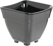 HUBERT 1/6 Size Curveware Pan Black Melamine - 5 1/2"L x 5"W x 5"D