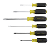 6 Piece Vinyl Grip Pro Screwdriver Set by STANLEY – One Size, Blend, Multi, Model 66-565
