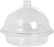 Cal-Mil Round Clear Acrylic Chill Tray with Dome - 10"Dia x 10"H