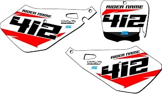 10-20 SR/FWE CX 50 SG64 Custom MX Number Plates Senge Graphics Kit Compatible with COBRA