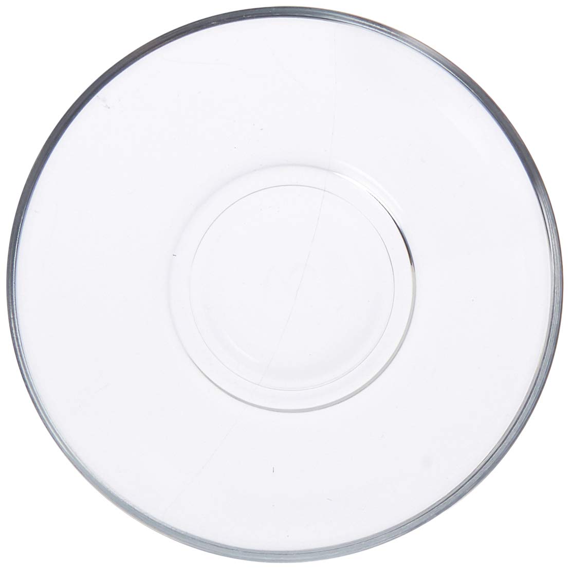 Turkish Glass Saucers Tea Plates by Pasabahce – Large, Glass, Pack of 12, Model 1221