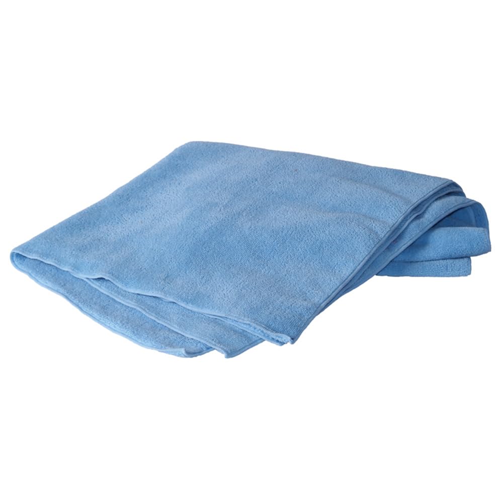 Terry Microfiber Towels 8 Pack 12" x 12" by Swobbit – Small, Microfiber, Blue, Model SW56308
