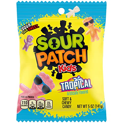 Sour Patch Kids Mixed-Fruit / 5 Ounce (Pack of 12) / Assorted Sour Candy