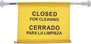 HUBERT Closed for Cleaning Sign and Pole