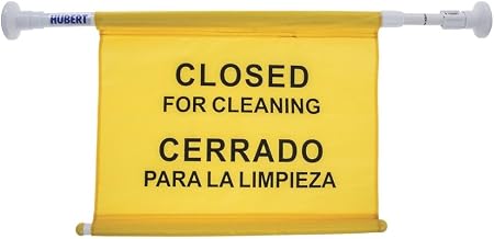 HUBERT Closed for Cleaning Sign and Pole