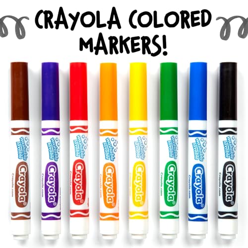 Crayola Black / 12 Count (Pack of 1) / Standard Packaging Coloring Pens & Markers