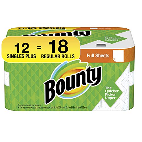 Bounty 1 / 12x12x12 Inch (Pack of 1) / White Paper Towels