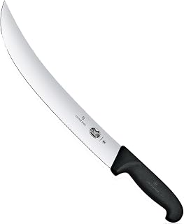 Victorinox 14" Cimeter Knife, Curved Blade, Black Fibrox Handle 5.7303.36