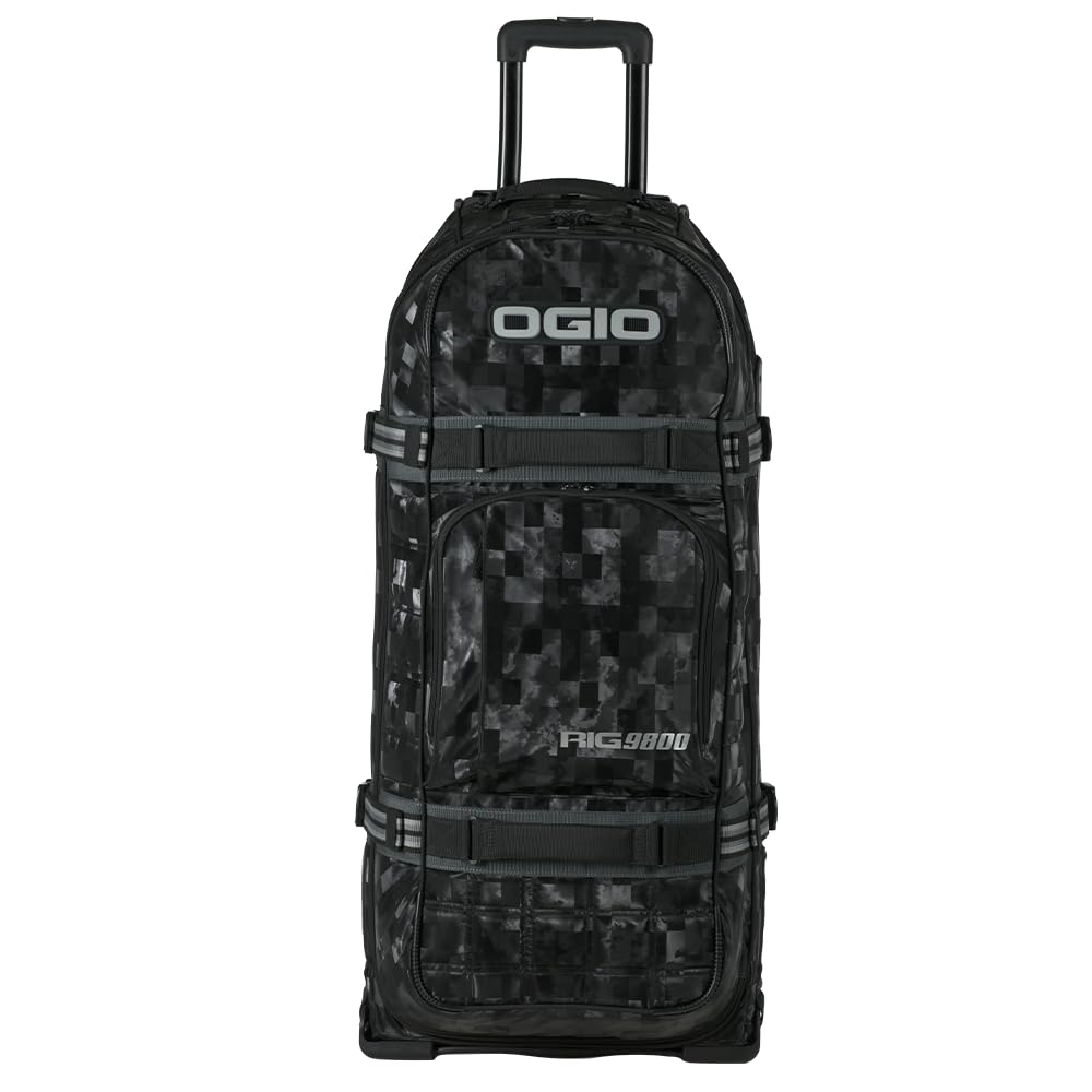 RIG9800 Pro Wheeled Gear Bag Cloud Racer by OGIO – 125 liters, Nylon, Black Gray, Model 801003.32