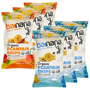 Barnana Sea Salt & Vinegar / 0.83 Ounce (Pack of 6) / Natural Dried Banana Chips