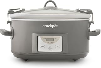 Crock-Pot Crockpot® Programmable 7-Quart Cook and Carry Slow Cooker, Grey