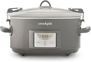 Crock-Pot Crockpot® Programmable 7-Quart Cook and Carry Slow Cooker, Grey