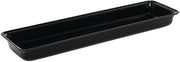 HUBERT Food Pan Made Black Acrylic- 24" L x 6" W x 2" D