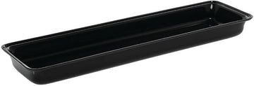 HUBERT Food Pan Made Black Acrylic- 24" L x 6" W x 2" D