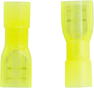 Gardner Bender 15-155F Electrical Disconnect Terminal, 12-10 AWG, Fully-Insulated, Crimp Connection, Female, Yellow