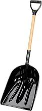 Union Tools 1681500 Poly Snow Scoop with Hardwood Handle and D-Grip, 49-Inch, Black