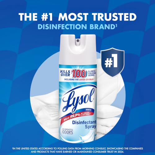 Lysol Clear / Early Morning Breeze / 19 Ounce (Pack of 2) Disinfectant Sprays & Liquids