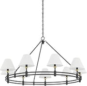 Hudson Valley Lighting MDS1801-AGB/DB Howard - 9 Light Chandelier - 26 Inches Tall and 50 Inches Wide - Aged Brass/Distressed Bronze