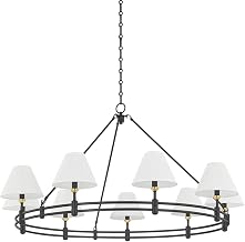 Hudson Valley Lighting MDS1801-AGB/DB Howard - 9 Light Chandelier - 26 Inches Tall and 50 Inches Wide - Aged Brass/Distressed Bronze