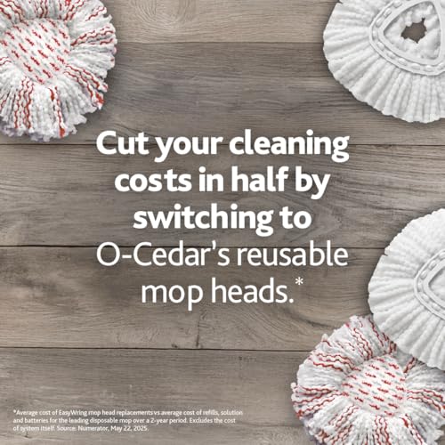 O-Cedar White / Deep Clean Refill (4-Pack) / 4-Pack - Deep Clean Replacement Heads