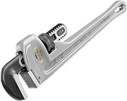 RIDGID 31095 Model 814 Aluminum Straight 14" Plumbing Pipe Wrench, Silver, Made in the USA