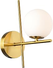 Brushed Brass Plated Wall Sconce, One Light, Modena Collection by Artcraft