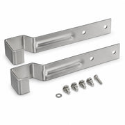 Stainless Steel Speed Rail Hanger by Glownary – 7.75 Inches X 1.06 Inches, Stainless Steel, Silver, Pack of 2, Model 712b55hang