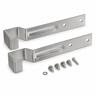 Stainless Steel Speed Rail Hanger by Glownary – 7.75 Inches X 1.06 Inches, Stainless Steel, Silver, Pack of 2, Model 712b55hang