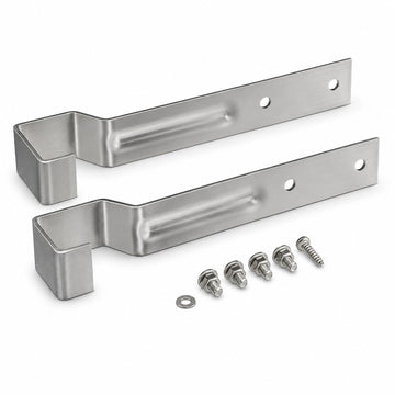 Stainless Steel Speed Rail Hanger by Glownary – 7.75 Inches X 1.06 Inches, Stainless Steel, Silver, Pack of 2, Model 712b55hang