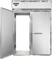 DL2FI-SA-RT Designer Line Two Section Roll-Thru Freezer, Stainless Exterior