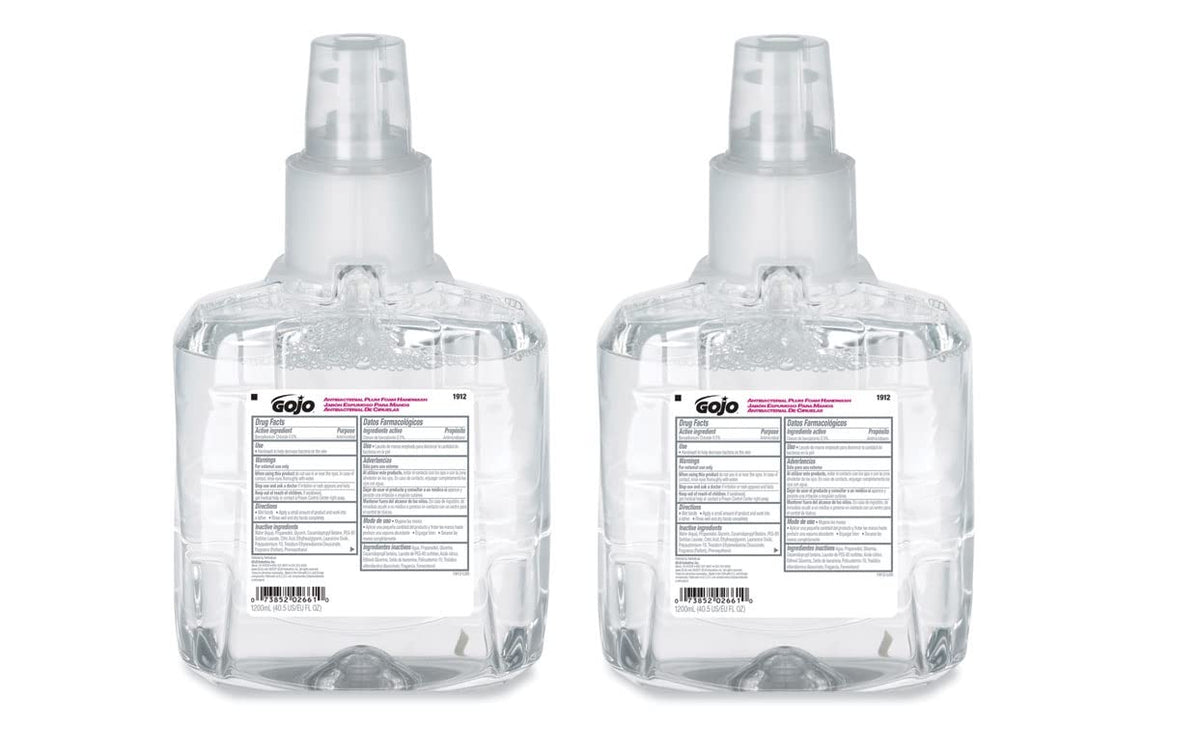 Antibacterial Foam Handwash by GOJO – 40.57 Fl Oz (Pack of 2), Purple, Pack of 2, Model 191202CT