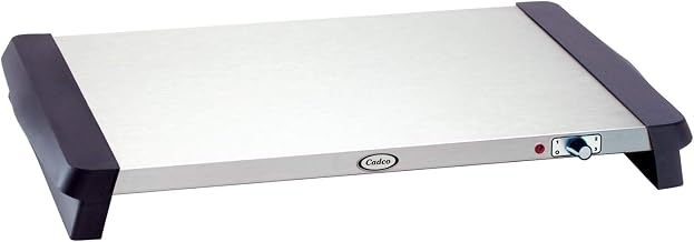 Cadco WT-10S 20.5" x 14" Countertop Warming Tray Shelf with Variable Heat Control, Stainless Steel, 120v, For Commercial Use, 10 lbs