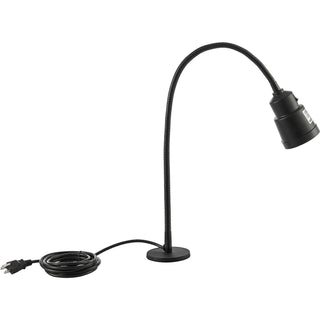 LED Task Lamp with Magnetic Base by Global Industrial – 25", Aluminum Alloy Metal, Black, Model Y6-5W-22W2-7-2B1