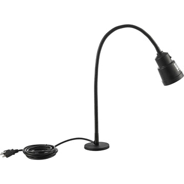 LED Task Lamp with Magnetic Base by Global Industrial – 25", Aluminum Alloy Metal, Black, Model Y6-5W-22W2-7-2B1