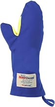 Tucker Safety 06159 Products Tucker BurnGuard Protective Apparel, Conventional Style Oven Mitt, Nomex Fiber Removable Liner, Each, Medium, 15", Blue