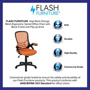 Flash Furniture Orange / Set of 1 / Contemporary Home Office Desk Chairs