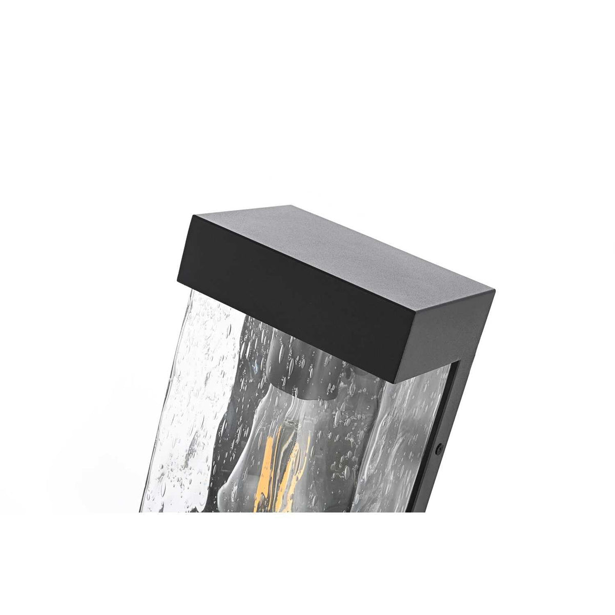 Thompson One Light Outdoor Wall Sconce Black by Lighting Design – Iron, Black, Model OD371W10BK