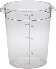 Cambro RFSCW8135 Camwear Round Storage Container 8 qt. clear - Case of 12