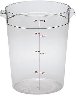 Cambro RFSCW8135 Camwear Round Storage Container 8 qt. clear - Case of 12
