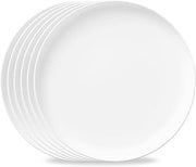 Corelle Modern Round 10.25" Dinner Plates, Set of 6 | Lightweight, Chip-Resistant | Dishwasher, Microwave & Oven Safe | Made in USA