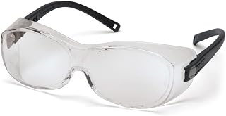 12 PK Pyramex Safety OTS S3510STJ Black Frame/Clear Anti-Fog Lens